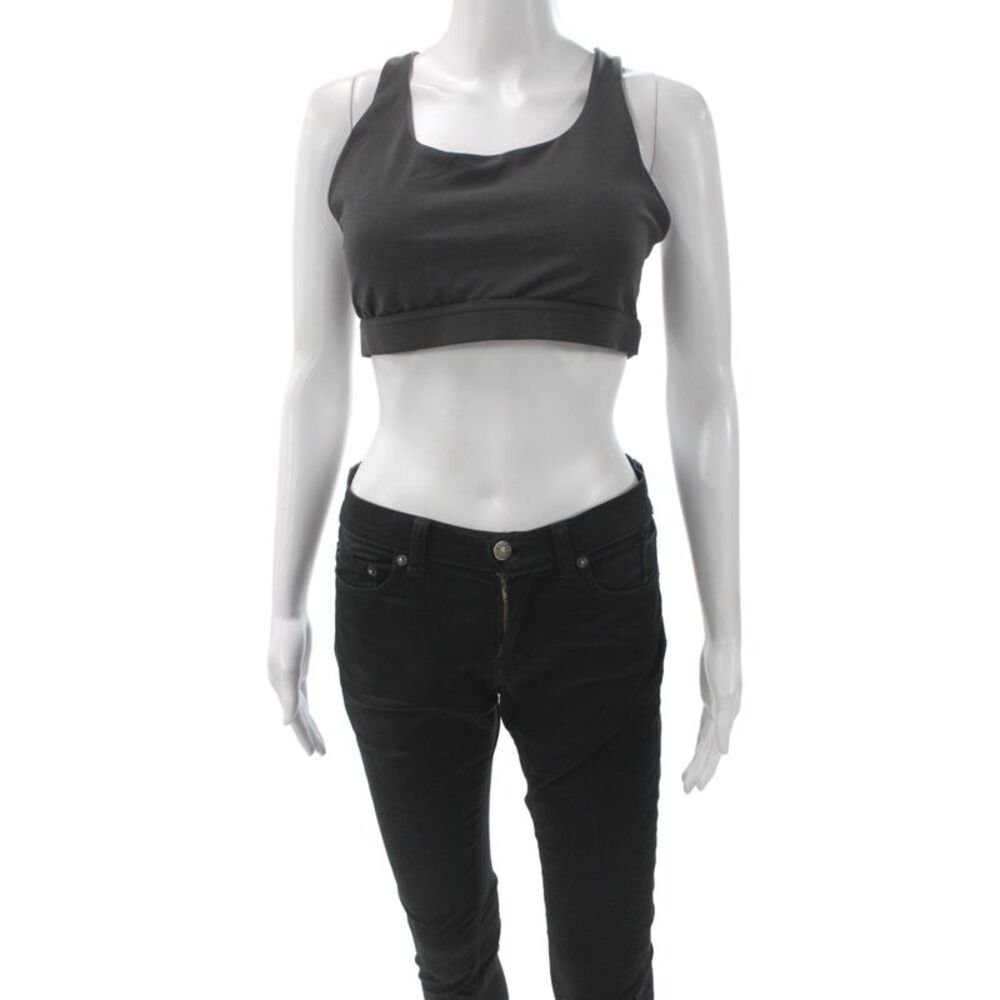Lululemon Womens Wunder Train Mesh-Back Sports Bra Black Size 12